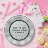 Personalisierter Golf-Papier-Teller mit dem Pappteller (Party)