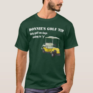 Personalisierter Golf-Spitze-Golfspieler-Grün-T - T-Shirt