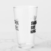 Personalisierter Golf Swing Sip Wiederholung Glas (Rechts)