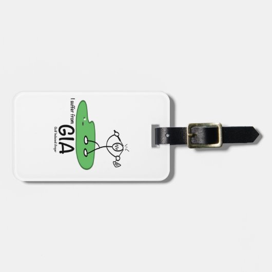 Personalisierter Golf-Taschen-Umbau Gepäckanhänger (Vorderseite horizontal)