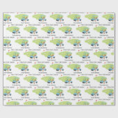 Personalisierter Golf Theme Golf Club Geschenkpapier (Flach)