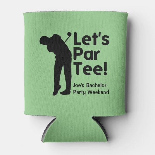Personalisierter Golf Themed Dose Cooler Dosenkühler (Vorderseite)