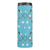 Personalisierter Golf-Themed Thermal Tumbler - Cus Thermosbecher (Rückseite)