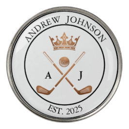Personalisierter Golf-Wappen-Marker mit Namen