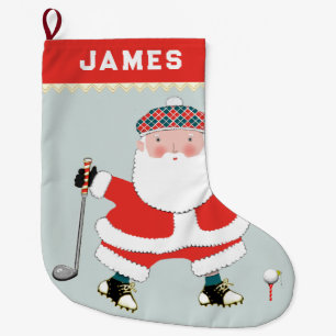 Personalisierter Golf-Weihnachtsstrumpf groß Großer Weihnachtsstrumpf