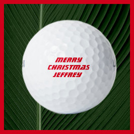 Personalisierter Golfball, Frohe Weihnachten Golfball