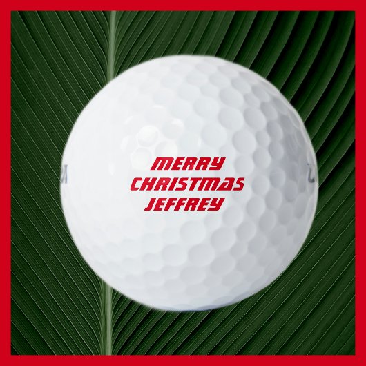 Personalisierter Golfball, Frohe Weihnachten Golfball