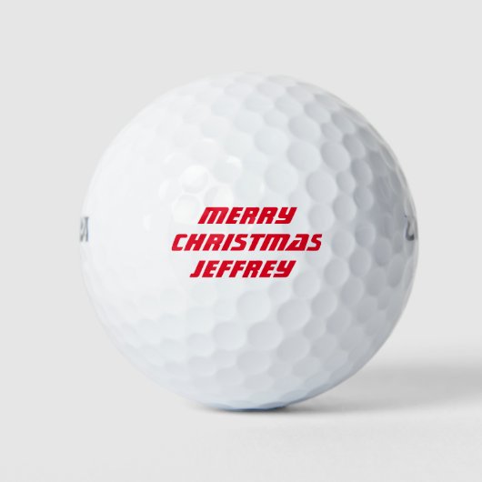 Personalisierter Golfball, Frohe Weihnachten Golfball (Vorderseite)