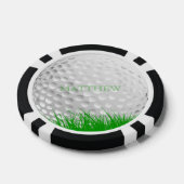 Personalisierter Golfball in Grass Marker Pokerchips (Einzeln)
