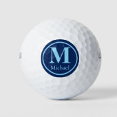 Personalisierter Golfball mit elegantem Buchstaben (Vorderseite)