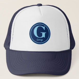 Personalisierter Golfball mit elegantem Buchstaben Truckerkappe