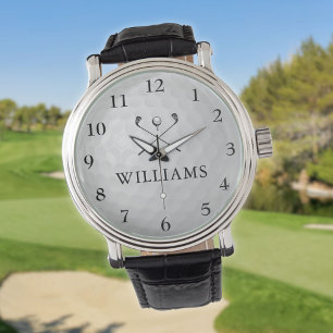 Personalisierter Golfball mit individuellem Namen Armbanduhr
