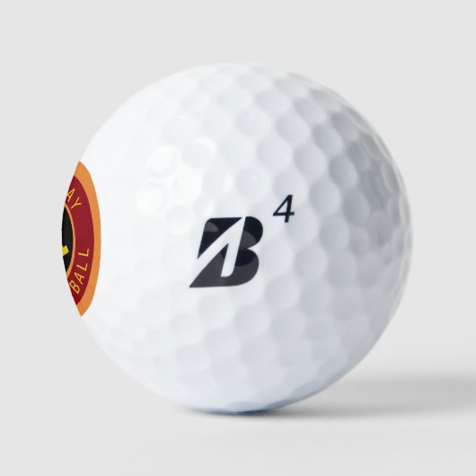 personalisierter Golfball mit modernem Monogramm (Logo)