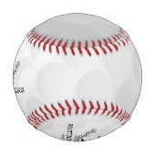 Personalisierter Golfball-Mustername Monogramm Alt Baseball (Rückseite)