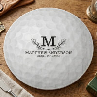 Personalisierter Golfball-Mustername Monogramm Alt
