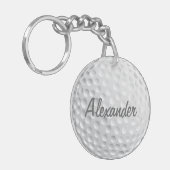 Personalisierter Golfball Schlüsselanhänger (Vorderseite links)