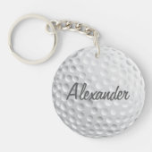 Personalisierter Golfball Schlüsselanhänger (Vorderseite)