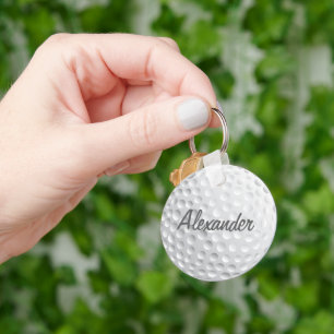 Personalisierter Golfball Schlüsselanhänger