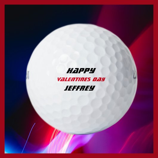 Personalisierter Golfball, Valentinstag Golfball