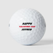 Personalisierter Golfball, Valentinstag Golfball (Vorderseite)