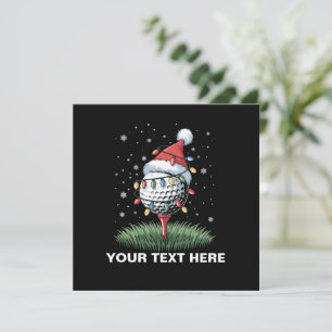 Personalisierter Golfball-Weihnachtsbaum-Weihnacht Feiertagskarte