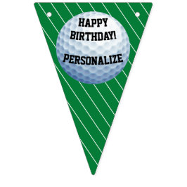 Personalisierter Golfball zum Geburtstag Wimpelkette