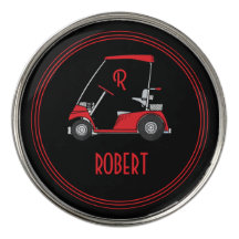 Personalisierter Golfballmarker mit Namen und Mono