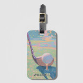 Personalisierter Golfclub Gepäckanhänger (Vorderseite Vertikal)