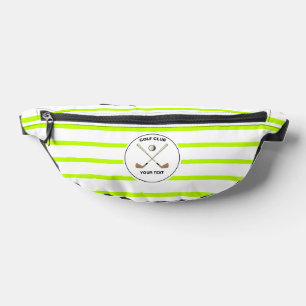Personalisierter Golfclub Golfer Lime Green gestre Bauchtasche