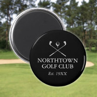 Personalisierter Golfclub Name Black and White
