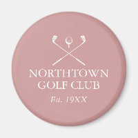 Personalisierter Golfclub Name Dusty Rose Rosa