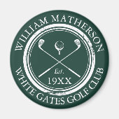 Personalisierter Golfclub Name Green Magnet (Vorne)