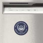 Personalisierter Golfclub-Name Navy Blau Magnet (In Situ (Geschirrspüler))