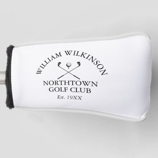 Personalisierter Golfclub und Name des Mitglieds Golf Headcover (Vorderseite)