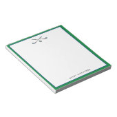Personalisierter Golfer Notizblock (angewinkelt)