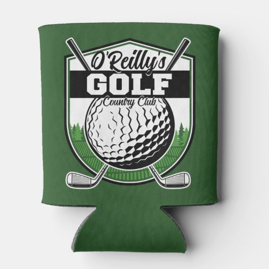 Personalisierter Golfer Player Pro Golf Country Cl Dosenkühler (Rückseite)