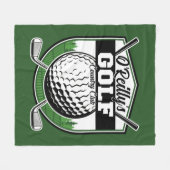 Personalisierter Golfer Player Pro Golf Country Cl Fleecedecke (Vorderseite (Horizontal))