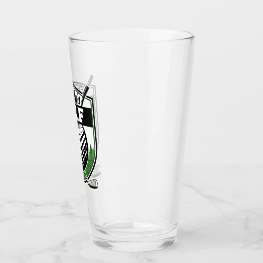 Personalisierter Golfer Player Pro Golf Country Cl Glas (Links)