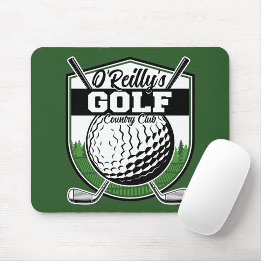 Personalisierter Golfer Player Pro Golf Country Cl Mousepad (Mit Mouse)