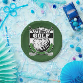 Personalisierter Golfer Player Pro Golf Country Cl Pappteller (Party)