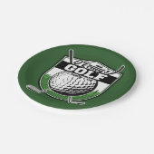 Personalisierter Golfer Player Pro Golf Country Cl Pappteller (Schrägansicht)