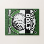 Personalisierter Golfer Player Pro Golf Country Cl Puzzle (Horizontal)
