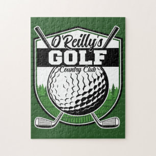Personalisierter Golfer Player Pro Golf Country Cl Puzzle