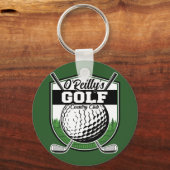 Personalisierter Golfer Player Pro Golf Country Cl Schlüsselanhänger (Vorderseite)
