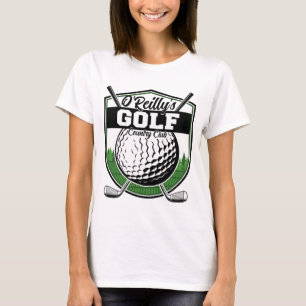 Personalisierter Golfer Spieler Pro Golf Country C T-Shirt