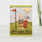 personalisierter GolfGeburtstag Karte (Vorderseite)