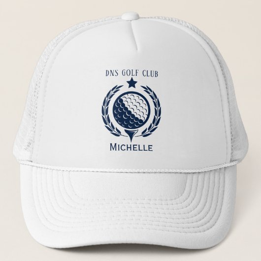Personalisierter Golfklub Name Classic Truckerkappe (Vorderseite)