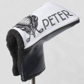 Personalisierter Golfplatz Ball T-Shirt Club Indiv Golf Headcover (3/4 Vorderseite)