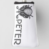 Personalisierter Golfplatz Ball T-Shirt Club Indiv Golf Headcover (Rotieren 90)