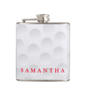 Personalisierter Golfplatz Flachmann (Vorderseite)